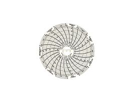 Chart Paper for Super-Compact Temperature Chart Recorders, -14 to 32F, 7 day