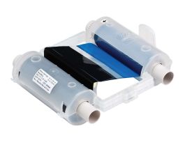 GlobalMark Series R10000 Printer Ribbon, Black/Blue, 4.11" W x 200' L, 16" Paneled Ribbon