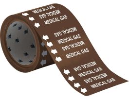 Self-Adhesive Pipe Marker: CARBON DIOXIDE, Roll of 60 Each