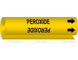 PEROXIDE Pipe Marker, 26" H x 12" W, Fits Pipes 2.5" Dia. Thru 7.875" Dia.
