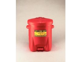 OILY WASTE CAN RED PLSTC 14GL