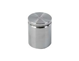 3 lb Class F Stainless Steel Test Weight with No Certificate, Cylindrical with Groove