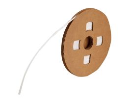 BradyPrinter Low Smoke Zero Halogen PermaSleeve Heat Shrink Tubing, 0.125" Dia x 100' L, White