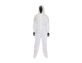 PosiWear M3 Coverall, Zipper Front, Elastic Wrist/Ankle, Hood/Boot , XL