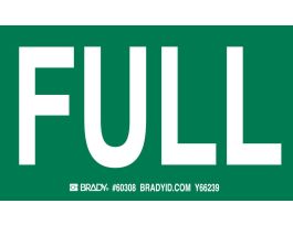 FULL Labels, 3" H x 5" W x 0.0038" D