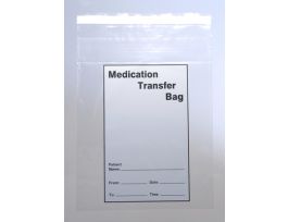 BAG MED TRANSFER TAMP-EVIDENT 8X10