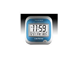 Traceable Wall-Mount Digital Clock/Calendar/Thermometer with Calibration