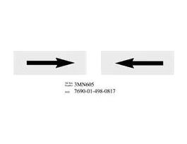 3M™ Diamond Grade™ Damage Control Pipe Sign 3MN605DG, "Arrow", 6 in x 2 in, 50/Package