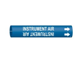 INSTRUMENT AIR Pipe Marker, Fits Pipes 2.5" Dia. Thru 3.875" Dia.