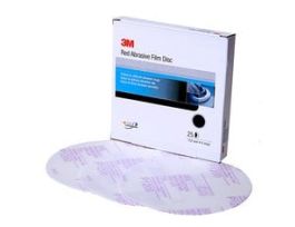 3M™ Hookit™ Red Finishing Film Abrasive Disc 260L, 01185, 6 in, P1200, 25 discs per carton, 4 cartons per case
