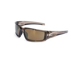 Uvex Hypershock™ Smoke Brown Frame, Gold Mirror Lens, Hardcoat