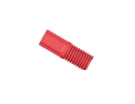 Compact Tubing End Fitting, Type S/P, 1/16"OD, 1/4"-28 UNF(M), red PP; 10/pk