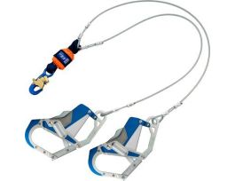3M™ DBI-SALA® EZ-Stop™ Leading Edge 100% Tie-Off Cable Shock-Absorbing Lanyard 1246412, Orange, 6 ft