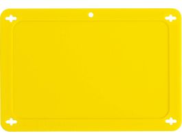 Blank Valve Tags Plastic 3.2 in H x 4.7 in W Yellow