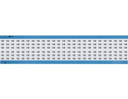 Numerical Wire Markers Repositionable Vinyl 0.75in H Legend: 132, 1250 Total