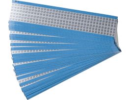 Numerical Wire Markers Perm Adhesive Aluminum Foil 1.5in H Legend: 12, 900 Total