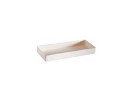 High-Alumina Rectangular Tray, 750 mL, 188 x 140 x 42 mm; 1/Pk
