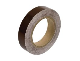 Solid Color Banding Tape for Pipe Marking - Roll Form, Pressure Sensitive Vinyl, Brown, 1" x 30 Yd