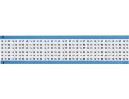 Numerical Wire Markers Repositionable Vinyl 0.75in H Legend: 15, 1800 Total