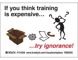 Funny Sign, 3.5" H x 5" Wx 0.006" D, Multi-Color