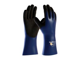 MaxiDry Plus, Nylon/Lycra Liner, Bl./Blk. Nitrile, Full Coat, 12 In., MD