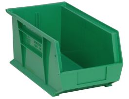 BIN STACK/HANG PP GREEN 14-3/4X8-1/4X7IN