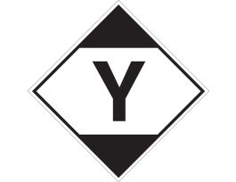 ANSI Sign, 4" H x 4" W x 0.004" D, Vinyl