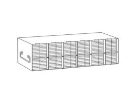 Upright Freezer Rack for 96/384-Well Microtiter Plates, accepts 108 with lids or 132 without lids
