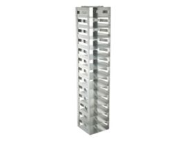 Vertical/Chest Freezer Rack with Spring Clips for Standard 2" Boxes, 13 box capacity