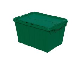 CONTAINER ATTACHED LID 12 GAL GREEN
