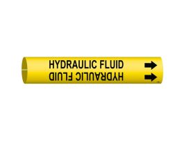 Hydraulic Fluid Pipe Marker, Fits Pipes 2.5" Dia. Thru 3.875" Dia.