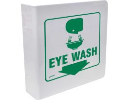 L Eye Wash Sign, 12" H x 9" W x 0.055" D, Polyethylene