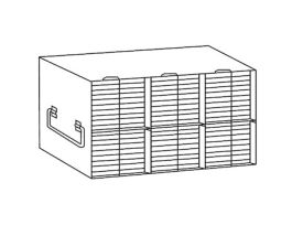 Upright Freezer Rack for 96/384-Well Microtiter Plates, accepts 54 with lids or 60 without lids