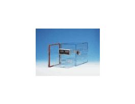 Acrylic Desiccator w/Sliding Trays and Hygrometer, 9"W x 10.5"H x 16"D