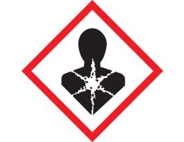 GHS Pictogram Labels, Health Hazard Pictogram, 1" x 1", Adhesive Poly Vinyl, Roll