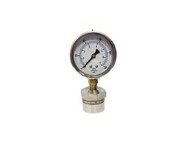 Industrial Pressure/Process Gauge, 2.5" Dia, 316SS Diaphragm; 0 to 15 psi