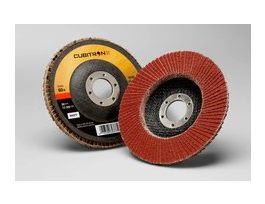 3M™ Cubitron™ II Flap Disc 969F, 80+, T27 Quick Change, 5 in x 5/8"-11, 10 ea/Case