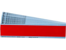 NEMA Wire Marker Permanent Adhesive Vinyl 1.5in H x 0.25in W Red PK/25 Crds