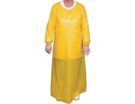 GOWN DIE CUT 6 MIL PU YELLOW LARGE CS10