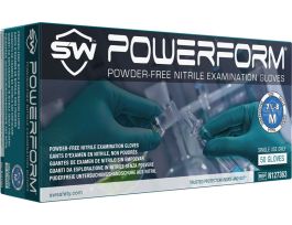 GLOVES POWERFORM NTRL TEAL 12 IN MEDIUM CS