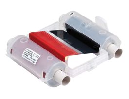 GlobalMark Series R10000 Printer Ribbon, Black/Red, 4.11" W x 200' L, 8" Paneled Ribbon