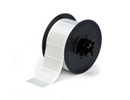 B30 Series Metallized Polyester Labels 2 in H x 1 in W Silver 1225/RL