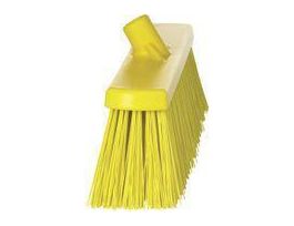 BROOM PUSH VIKAN EXTRA STIFF YELLOW 13IN