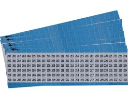 Letters and Numbers Wire Markers Aluminum Foil Legend: 200 to 224, 625 Total