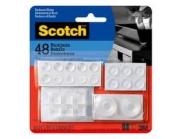Scotch™ Bumpers SP942-NA, Clear Multi Shape Pack, 48/pk