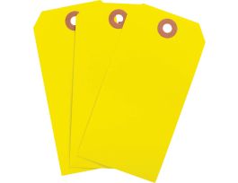 Blank Write-On Tags, 4.25" H x 2.125" W, Cardstock, Yellow 1000/PK
