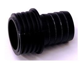3M™ Vacuum Hose Fitting Adapter 28304, 1 in External Hose Thread x 1 in Friction Fitting Barb