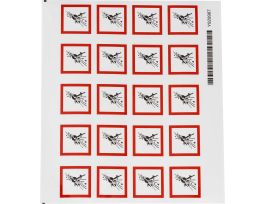 GHS Explosive Picto Label, 1.5" H x 1.5" W x .035" D