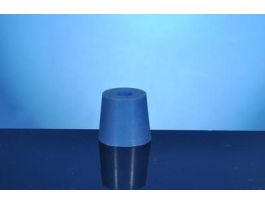 VWR STOPPER #8 SILICONE W/HOLE. CS