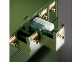 SLIDE STORAGE CABINET BASE GREEN